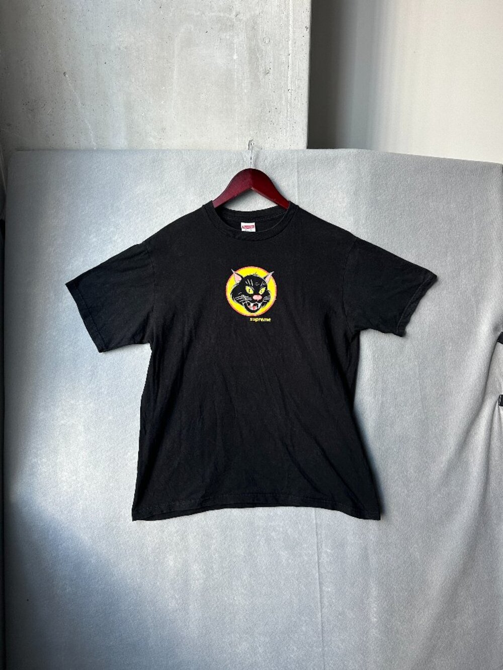 Supreme Black Cat Shirt Mens Medium Black SS20 Tee